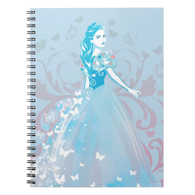 Cinderella Fanciful Butterfly Flourish Notebook (Front)