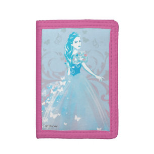 Cinderella Fanciful Butterfly Flourish Trifold Wallet