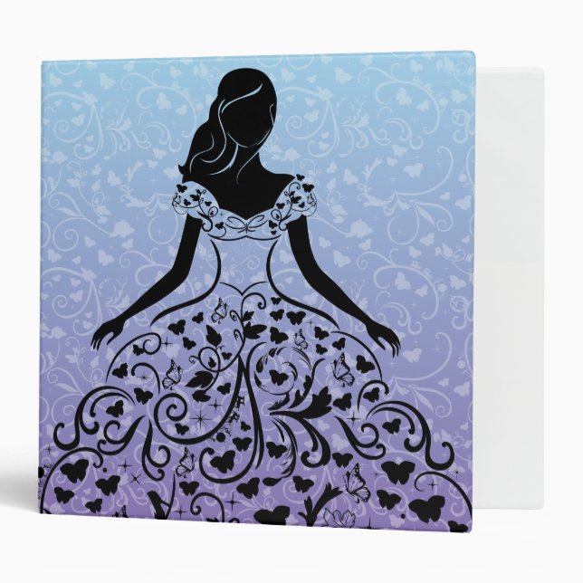 Cinderella Fanciful Dress Silhouette Binder (Front/Inside)