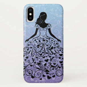 Cinderella Fanciful Dress Silhouette iPhone X Case