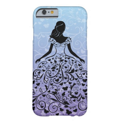 Cinderella Fanciful Dress Silhouette Barely There iPhone 6 Case