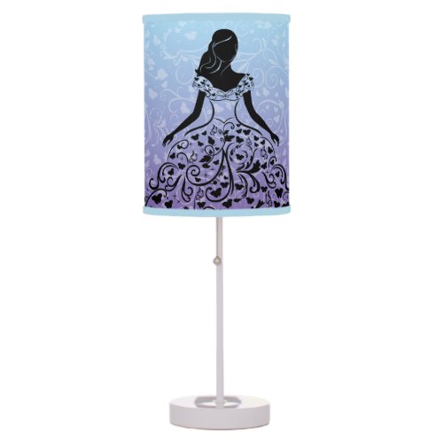 Cinderella Fanciful Dress Silhouette Table Lamp