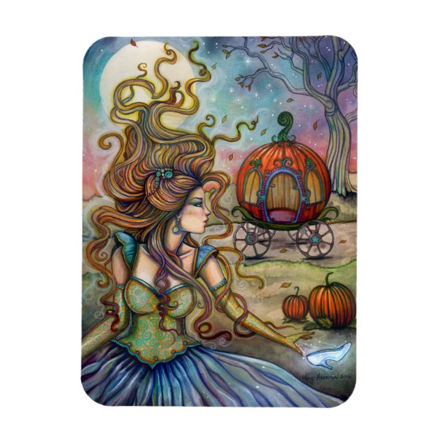 Cinderella Fantasy Art by Molly Harrison Magnet (Vertical)