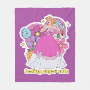 Cinderella "Feeling Super Cute" Badge Fleece Blanket