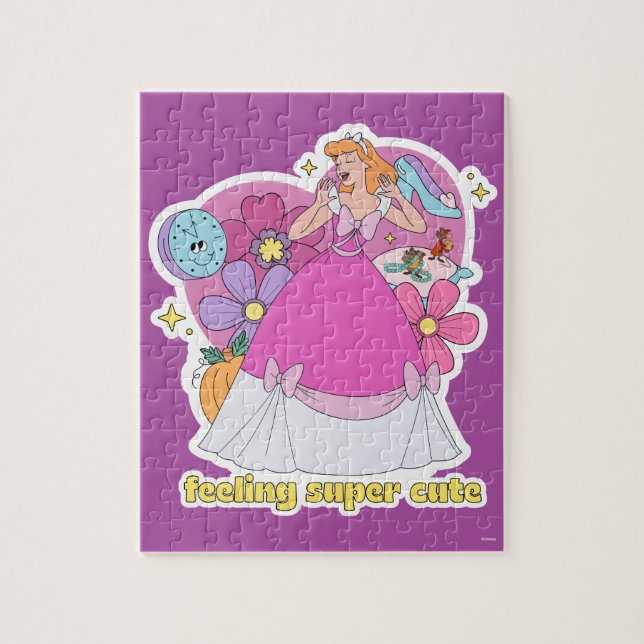 Cinderella "Feeling Super Cute" Badge Jigsaw Puzzle (Vertical)