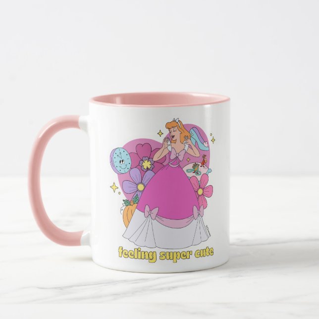 Cinderella "Feeling Super Cute" Badge Mug (Left)