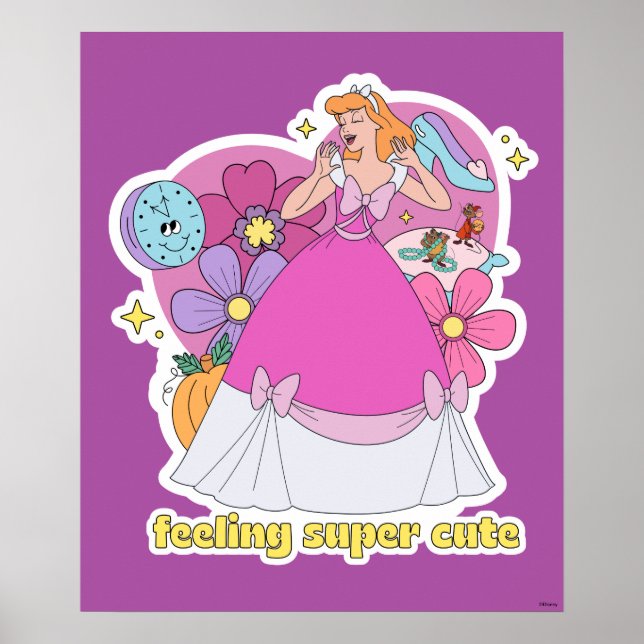 Cinderella "Feeling Super Cute" Badge Poster (Front)
