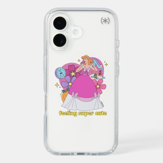 Cinderella "Feeling Super Cute" Badge Speck iPhone Case (Front)