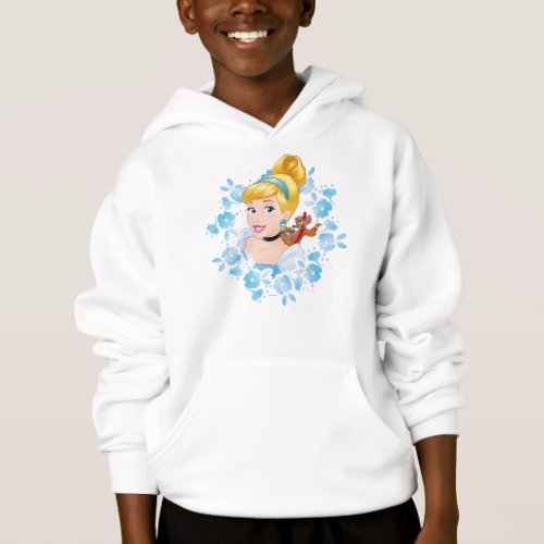 Cinderella  Flower Frame And Mice Hoodie