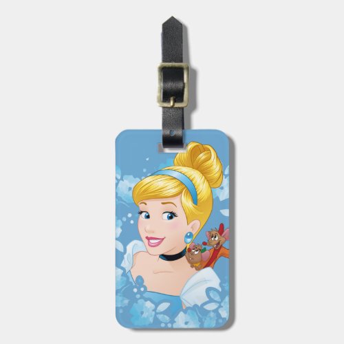 Cinderella  Flower Frame And Mice Luggage Tag