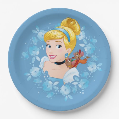 Cinderella  Flower Frame And Mice Paper Plates
