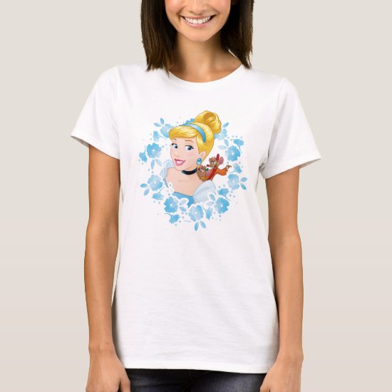 Cinderella | Flower Frame And Mice T-Shirt