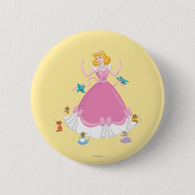 Cinderella &amp; Friends Pinback Button