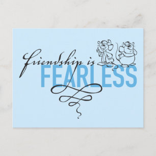 Cinderella Friendship Is Fearless Postcard