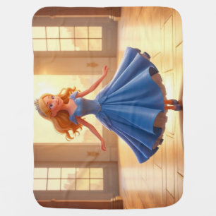 Cinderella Getting Ready – Magical Dress Transform Baby Blanket