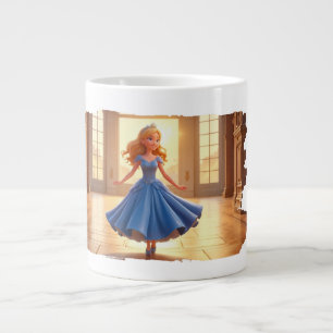 Cinderella Getting Ready – Magical Dress Transform Giant Coffee Mug