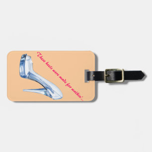 Cinderella Glass Heel work badge Luggage Tag