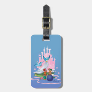 Cinderella Glass Slipper And Mice Luggage Tag