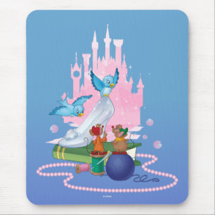 Cinderella Glass Slipper And Mice Mouse Pad