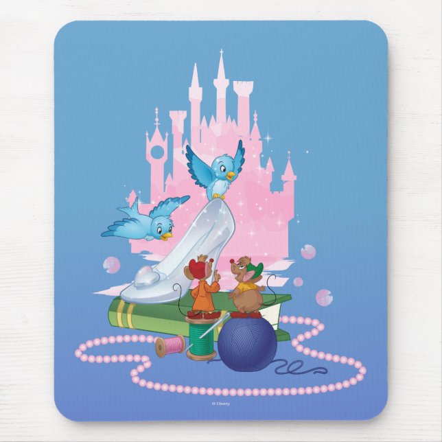 Cinderella | Glass Slipper And Mice Mouse Pad (Front)