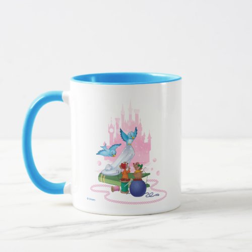 Cinderella  Glass Slipper And Mice Mug