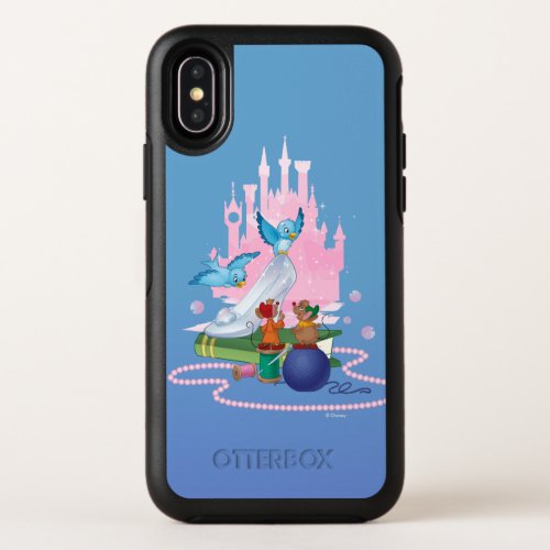 Cinderella  Glass Slipper And Mice OtterBox Symmetry iPhone X Case