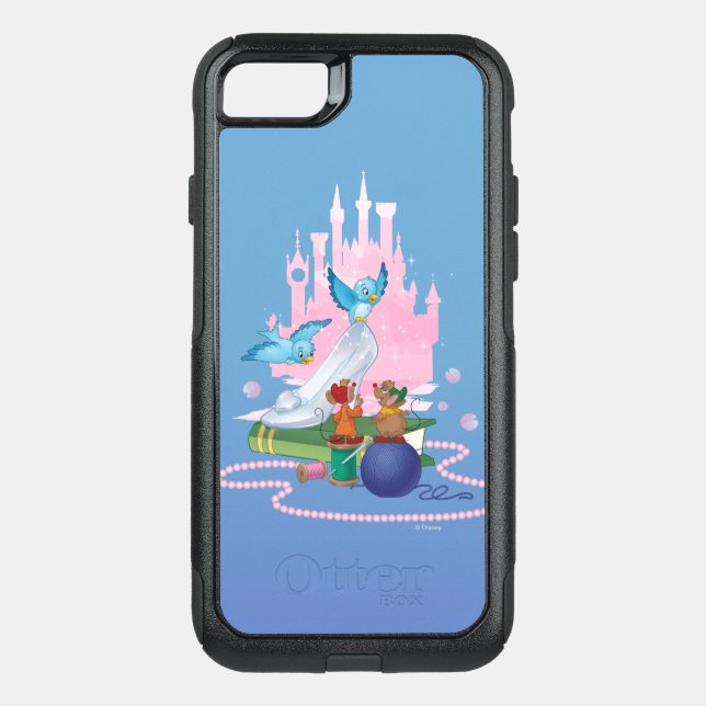 Cinderella | Glass Slipper And Mice Otterbox iPhone Case (Back)