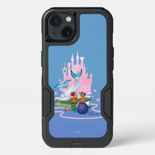 Cinderella | Glass Slipper And Mice Otterbox iPhone Case (Back)