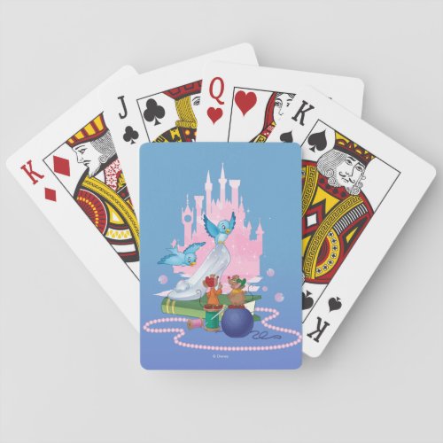 Cinderella  Glass Slipper And Mice Poker Cards