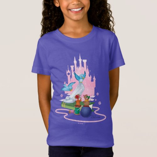 Cinderella  Glass Slipper And Mice T_Shirt
