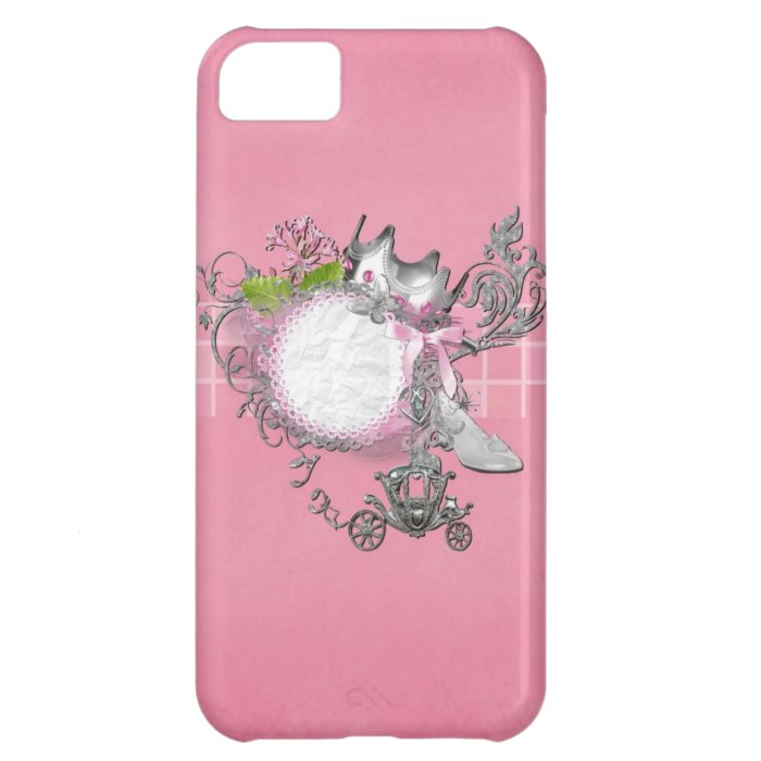 Cinderella Glass Slipper Carriage Add TEXT iPhone 5C Case