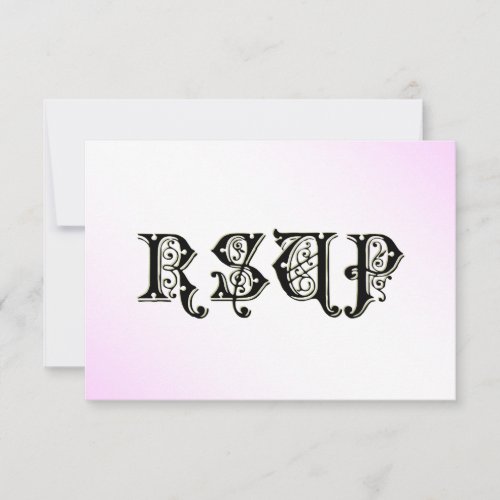 Cinderella Glass Slipper Pink RSVP Cards