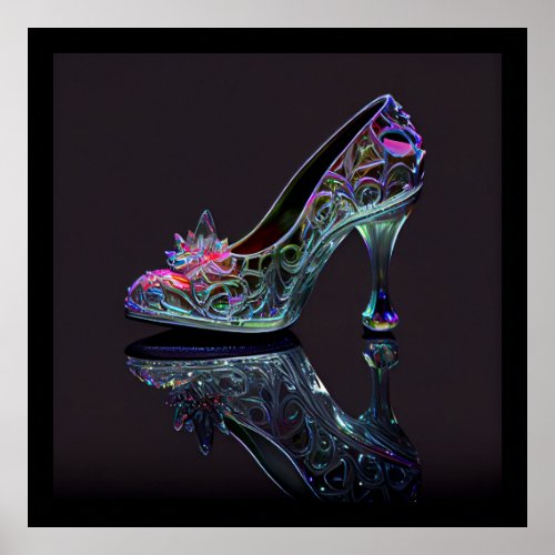 Cinderella Glass Slipper Poster