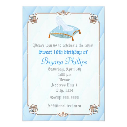 Glass Slipper Invitations 4