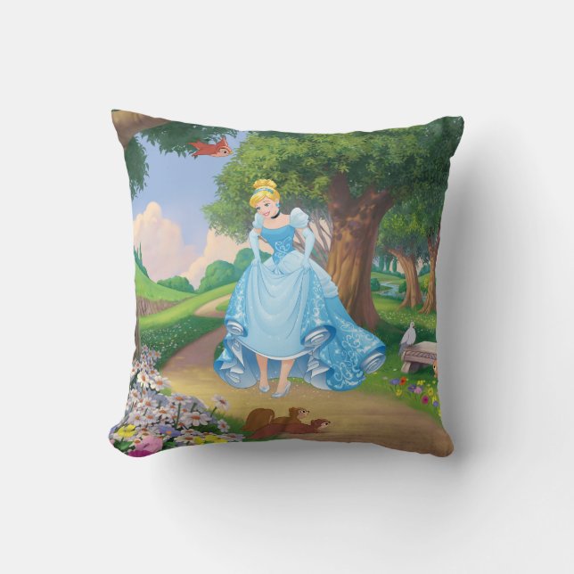 Cinderella | Glass Slippers Throw Pillow (Front)