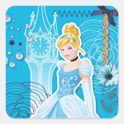 Cinderella - Graceful Square Sticker