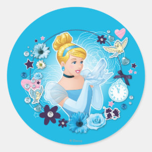 Cinderella - Gracious as a True Princess Classic Round Sticker