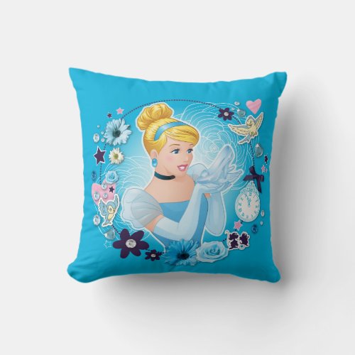 Cinderella _ Gracious as a True Princess Throw Pillow