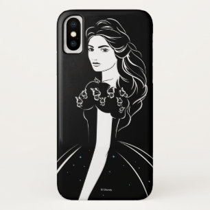 Cinderella Graphic on Black iPhone X Case