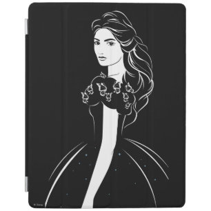 Cinderella Graphic on Black iPad Smart Cover