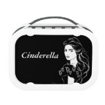 Cinderella Graphic on Black Lunch Box