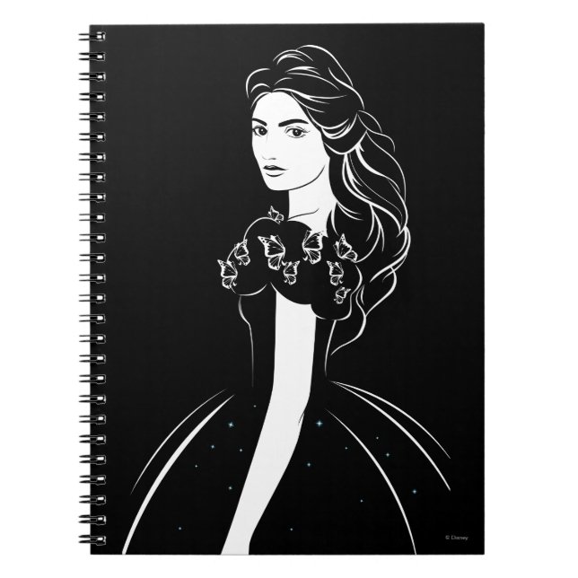 Cinderella Graphic on Black Notebook (Front)