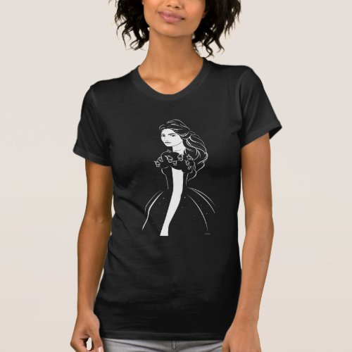 Cinderella Graphic on Black T_Shirt