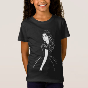 Cinderella Graphic on Black T-Shirt