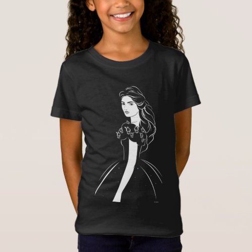 Cinderella Graphic on Black T_Shirt