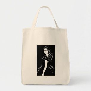 Cinderella Graphic on Black Tote Bag
