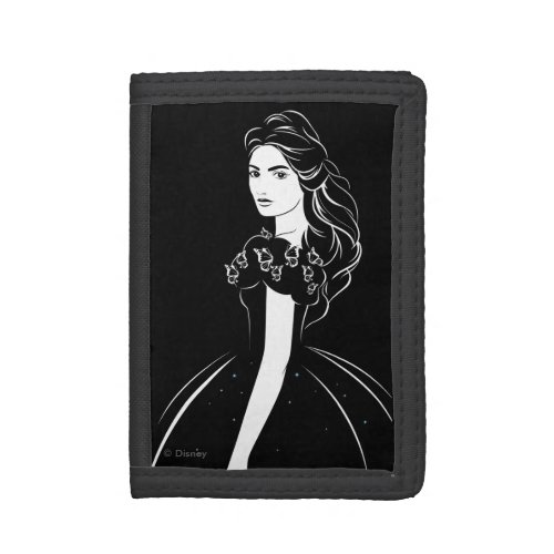 Cinderella Graphic on Black Tri_fold Wallet