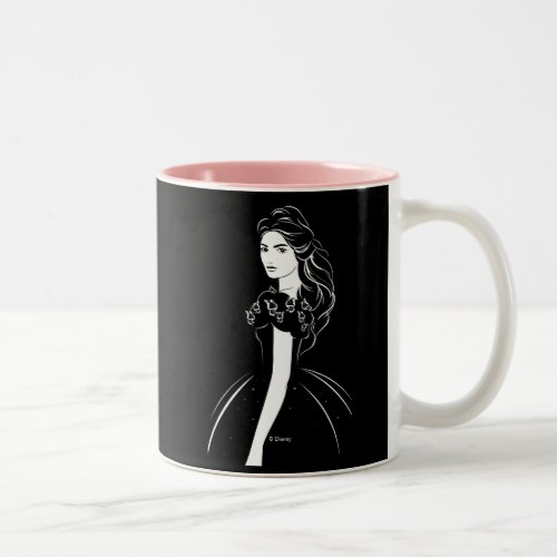 Cinderella Graphic on Black Two_Tone Coffee Mug