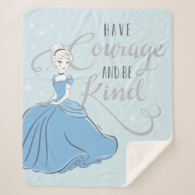 Cinderella | Have Courage Sherpa Blanket (Front)