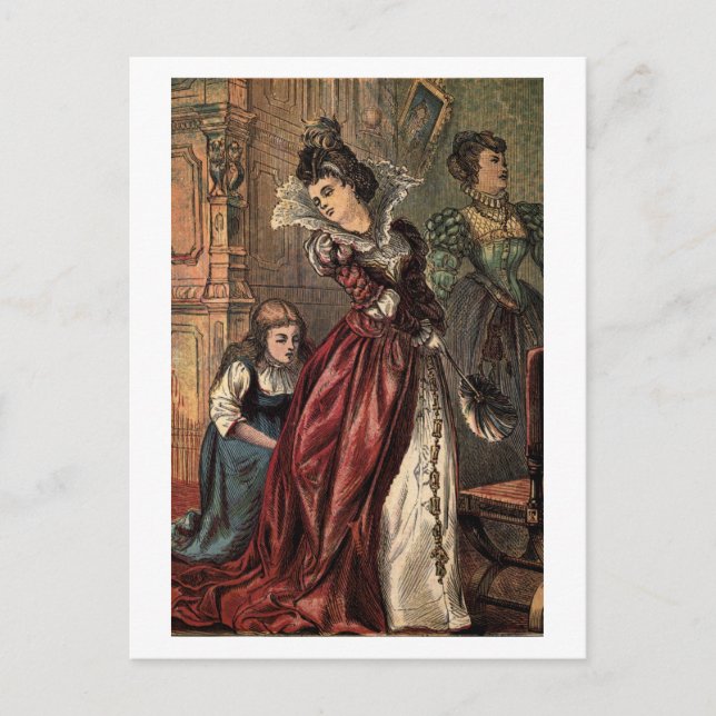 Cinderella Helping her Step-Sisters Postcard (Front)